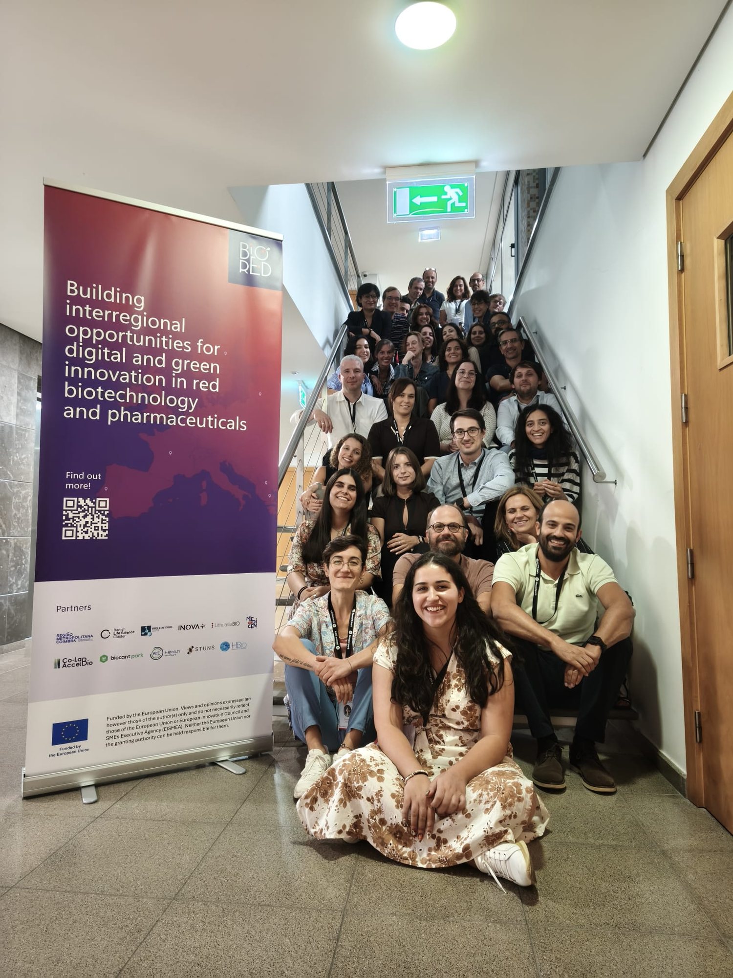 A group photograph of participants at the BIO-RED event in Portugal.