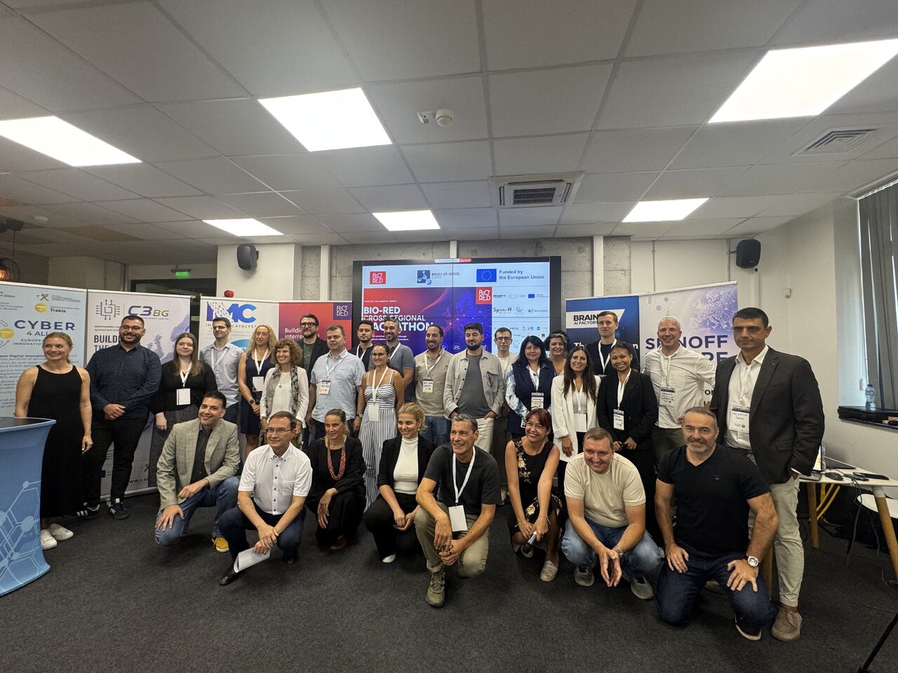 Participants in the BIO-RED Cross-Regional Hackathon 2026 in Sofia.